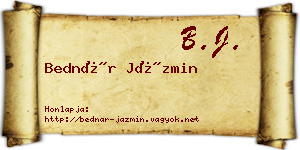 Bednár Jázmin névjegykártya